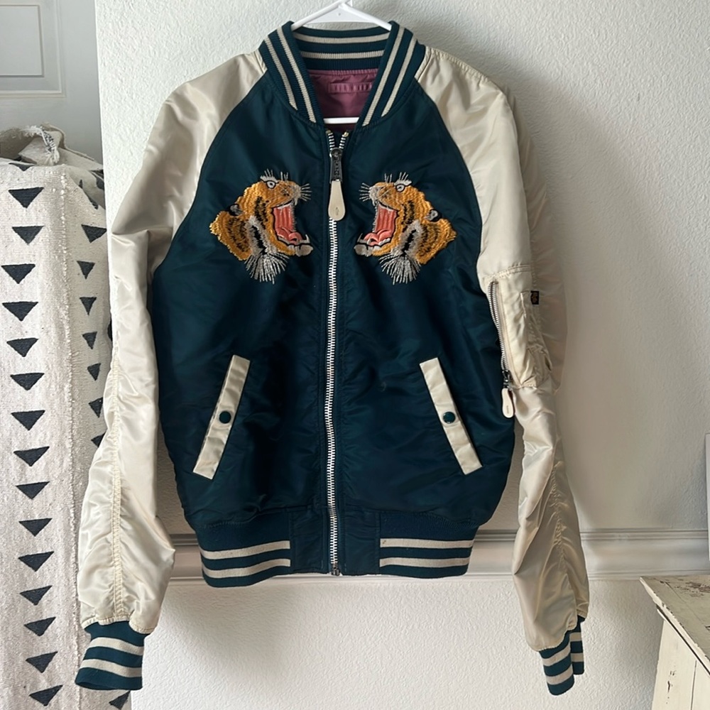 Alpha Industries x Barney’s Tiger Limited Edition Bomber Jacket Reversible